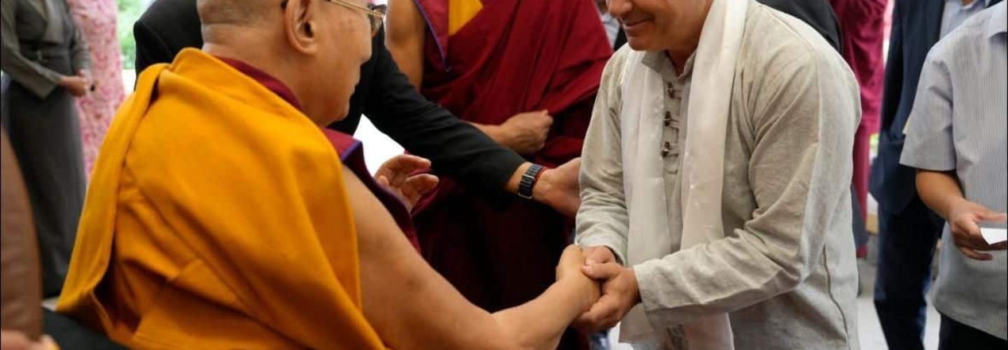 Luis Gallardo con el Dalai Lama